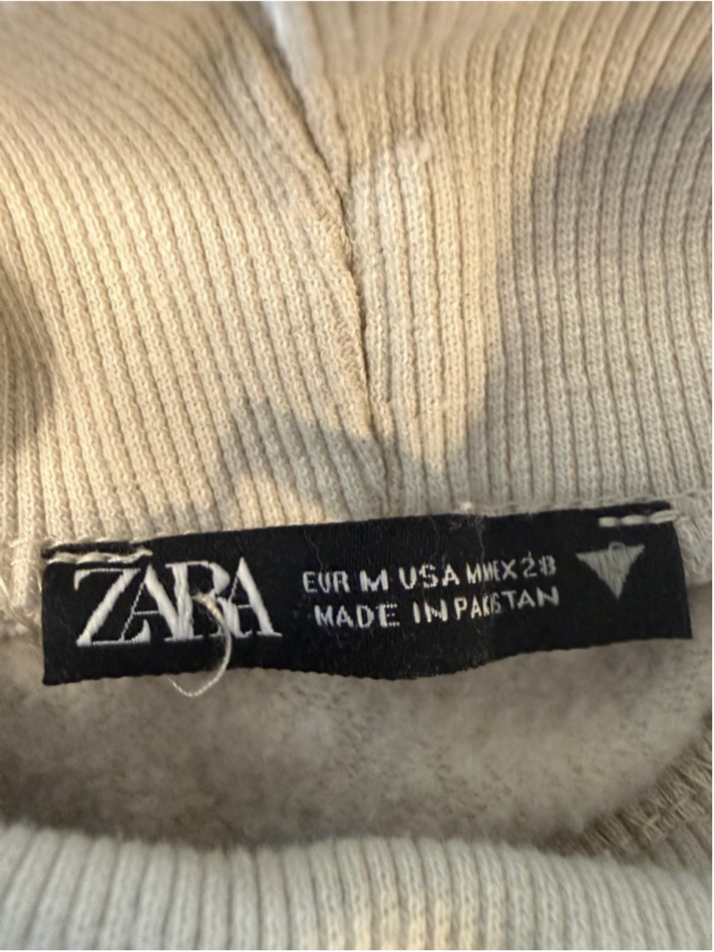 beige ZARA turtleneck sweatshirt size M - Picture 7 of 7